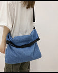 Make a Statement with Our Bold and Fashionable Denim Crossbody Bag