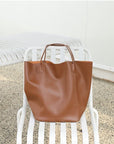 Timeless PU Leather Tote Bag for Women on-the-go