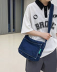 Upgrade Your Look with Our Versatile and Durable Denim Crossbody Bag
