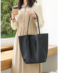 Timeless PU Leather Tote Bag for Women on-the-go