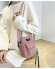 Soft and Durable: A Corduroy Crossbody Bag for Daily Use