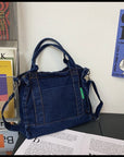 Stay Organized and Chic with Our Multi-Pocket Denim Crossbody Bag