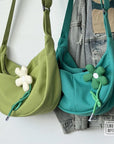 Fashionable Nylon Hobo Bag with Adjustable Strap