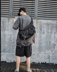 Durable Nylon Messenger Bag with Adjustable Strap - Ideal for Work and Play