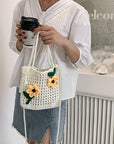 Beachy Crochet Bucket Bag