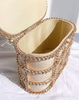 Huffmanx Pearl Bag Pearl Clutch Pearl Bucket Bag Fancy Bucket Purse Pearl Handbag Pearl Bag Chain Wedding Handbag Beaded Bags Bridal Clutch