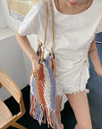 Boho Chic Crochet Shoulder Bag for Everyday Use