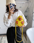 Duck Crossbody Bag Ita Bag Small PU Leather Shoulder Bag Vegan Leather Purse Kawaii Bag Crossbody Kids Crossbody Bag Animal Lover Gift