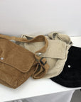 Hands-Free Convenience: Canvas Bag with Adjustable StrapHands-Free Convenience: Corduroy Bag with Adjustable Strap
