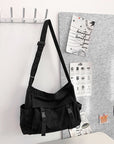 Black Canvas Bag Crossbody