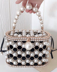 Sophisticated Pearl Bucket Handbag