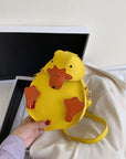 Duck Crossbody Bag Ita Bag Small PU Leather Shoulder Bag Vegan Leather Purse Kawaii Bag Crossbody Kids Crossbody Bag Animal Lover Gift