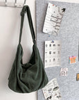 Soft and Durable: A Corduroy Shoulder Bag for Daily Use