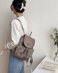 Nylon backpack wax canvas backpack laptop waxed canvas bag travel backpack canvas rucksack school backpack college waterproof rucksack
