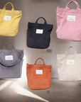 Corduroy Shoulder Tote Bags-Canvas Tote Bag-Corduroy Crossbody- Messenger Bag-Everyday Bag- Casual Bag-School Bag Gift For Her