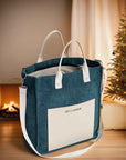 Corduroy Tote Bag- Corduroy Shoulder Bag- Corduroy Handbag- Corduroy Messenger Bag- Retro Corduroy Bag- Corduroy Zipper Bag- Gift For Her