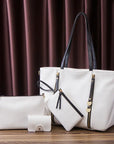 Women Fashion Leather Handbags Wallet Tote Bag Shoulder Bag Top Handle Satchel Purse Set 3 pcs