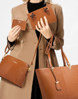 Large Crossbody Purses Set For Women Shoulder Tote Handbags Ladies Hobo Bags With Matching Wallet 4PCS