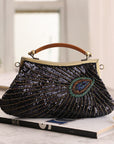 a Vintage Handcrafted Evening Bag, an elegant and timeless accessory perfect for formal occasions and special events.