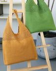 a Crochet Tote Bag, a chic and handcrafted accessory perfect for various occasions, from casual outings to beach trips.