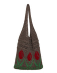 Artistic Crochet Shoulder Bag with Bohemian Vibes, an eco-conscious fashion choice