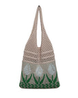 Artistic Crochet Shoulder Bag with Bohemian Vibes, an eco-conscious fashion choice