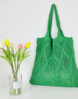 Crochet Tote Bag in Beachy Hues, a must-have for coastal adventures.