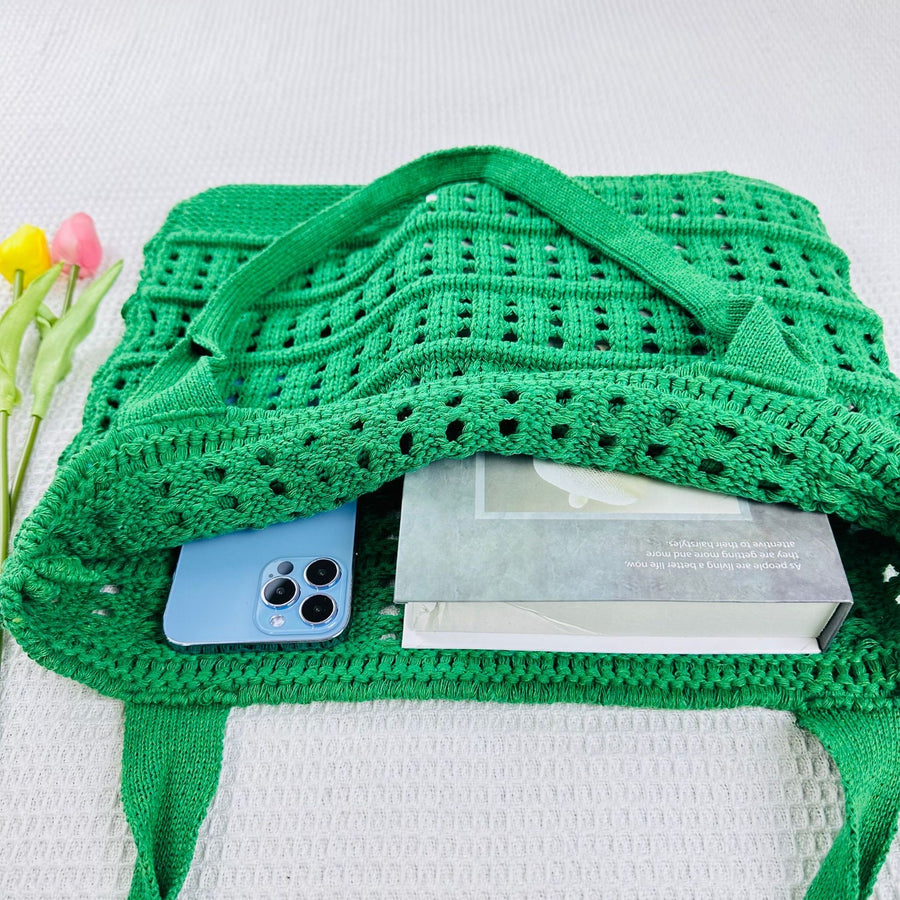 Eco-Friendly Fashion: Crochet Shoulder Bag for Green Living.