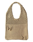 Elegant Crochet Shoulder Bag in Natural Fibers, an ethical choice for sustainable style.