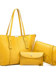 Fashion Casual Purses For Women Leather Shoulder Bags Tote Satchel Hobo Bag 3pcs Handbag Set