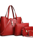 Women Fashion Handbags Wallet Tote Bag Trendy Shoulder Bag Top Handle Satchel Purse Set