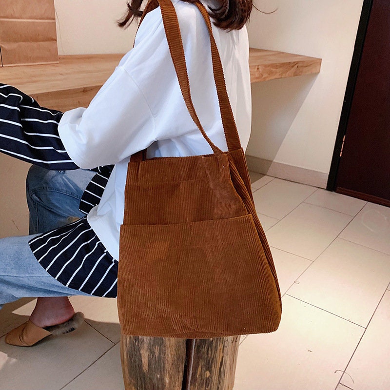 Experience the Ultimate in Style and Comfort with Our Corduroy Shoulder Bag