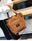 Get Ready for Your Next Adventure with Our Durable Corduroy Shoulder Bag