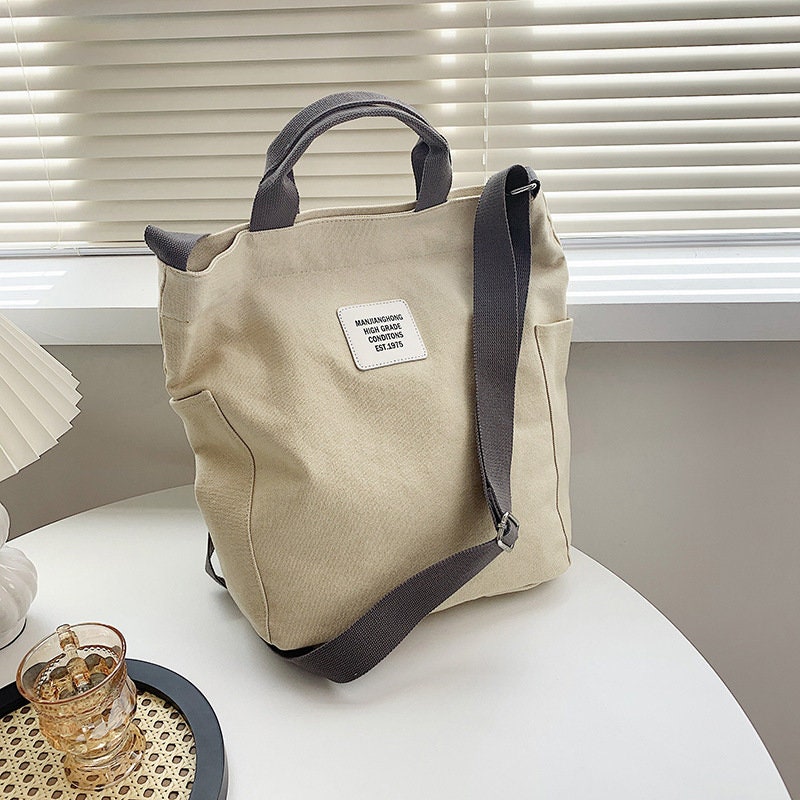 Versatile Canvas Bag with Adjustable Strap - Perfect for Everyday Use