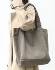 Compact Canvas Shoulder Bag for Outdoor Activities