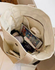 Shoulder Canvas Cotton Bags-Canvas Tote Bag-Corduroy Shoulder Tote Bags-Messenger Bag-Everyday Bag- Casual Bag-Gift
