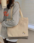Shoulder Canvas Cotton Bags-Canvas Tote Bag-Corduroy Shoulder Tote Bags-Messenger Bag-Everyday Bag- Casual Bag-Gift