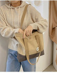 Shoulder Canvas Cotton Bags-Canvas Tote Bag-Corduroy Shoulder Tote Bags-Messenger Bag-Everyday Bag-Casual Bag-Gift For Her