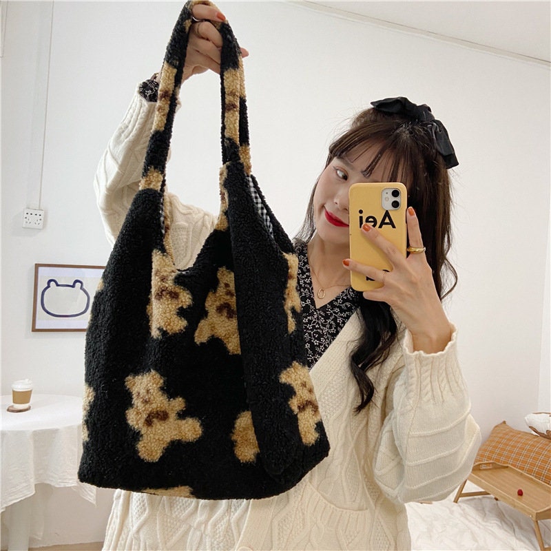 Stay Cute and Cozy with Our Fluffy Shoulder Bag