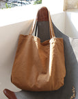 Large Capacity Cotton Canvas Tote Canvas Shoulder Bag Everyday Tote Corduroy Shoulder Tote Bag Simple Canvas Bag Best Gift
