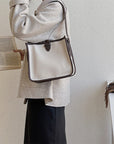 Minimalist Canvas Top Handle Handbag