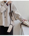 Minimalist Canvas Top Handle Handbag