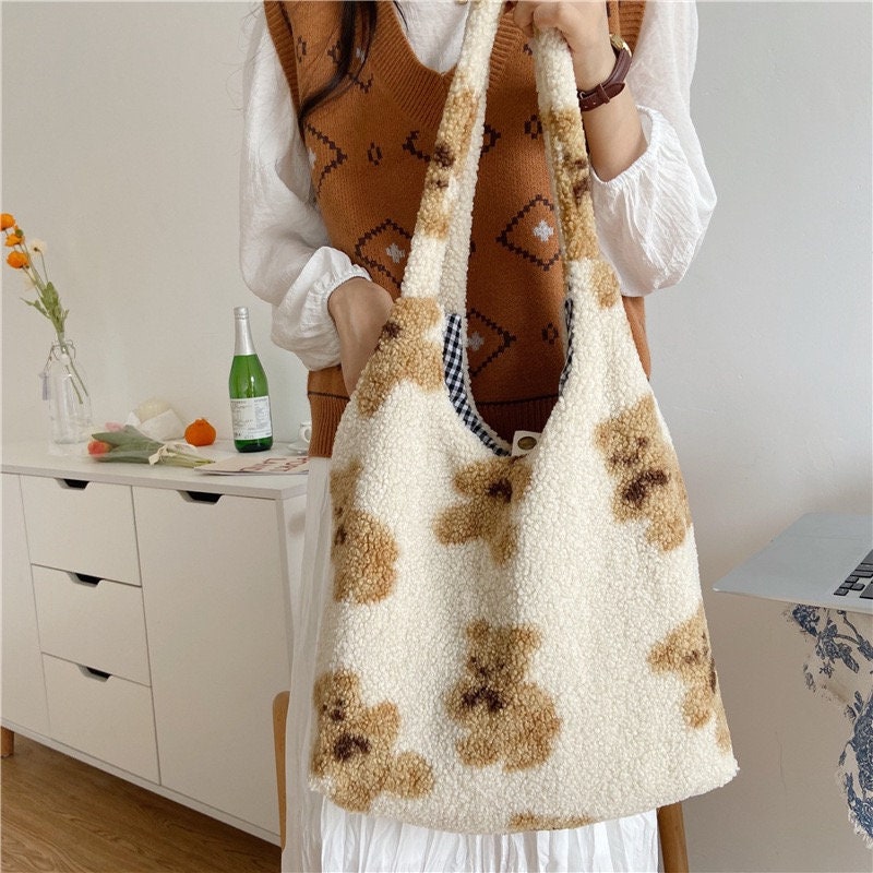 Stay Cute and Cozy with Our Fluffy Shoulder Bag