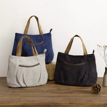 Chic Canvas Hand Bag with Trendy Color Options