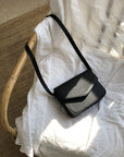 Vintage-Inspired Leather Satchel Bag Crossbody