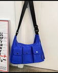 Stay Prepared and Fashionable with Our Spacious and Practical Canvas Crossbody Bag