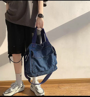 Elevate Your Outfit with Our Must-Have Denim Crossbody Bag