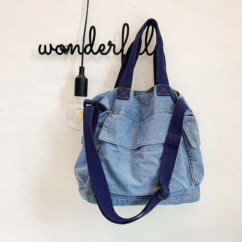 Elevate Your Outfit with Our Must-Have Denim Crossbody Bag