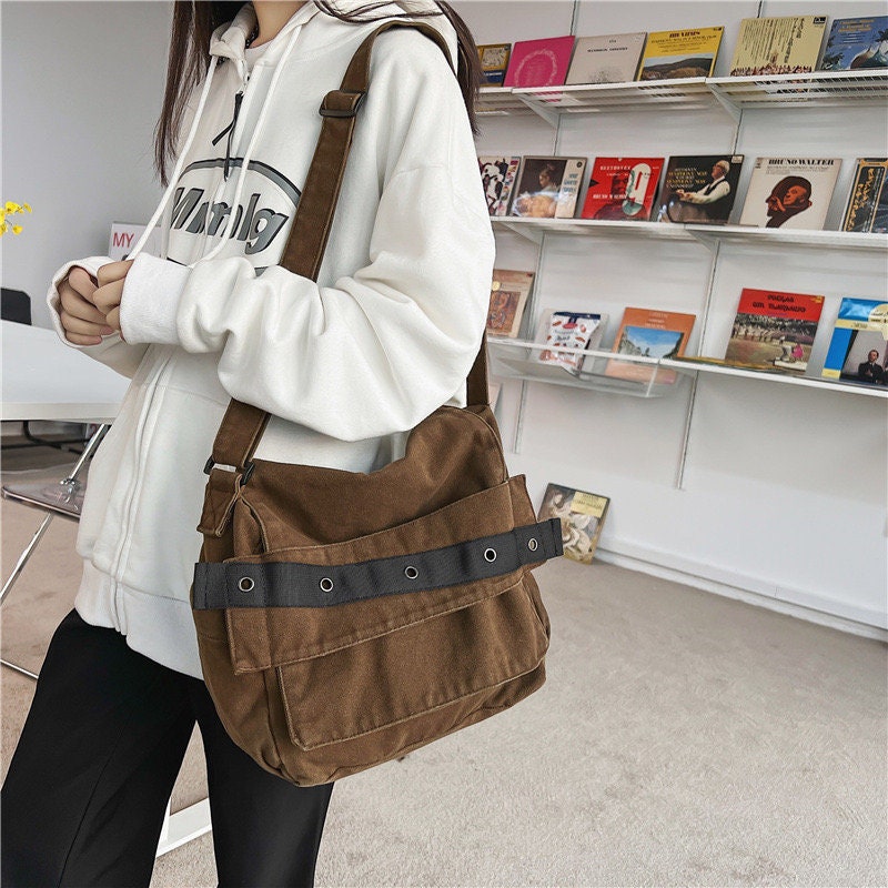 Classic and Cool Canvas Crossbody Bag for All Seasons
