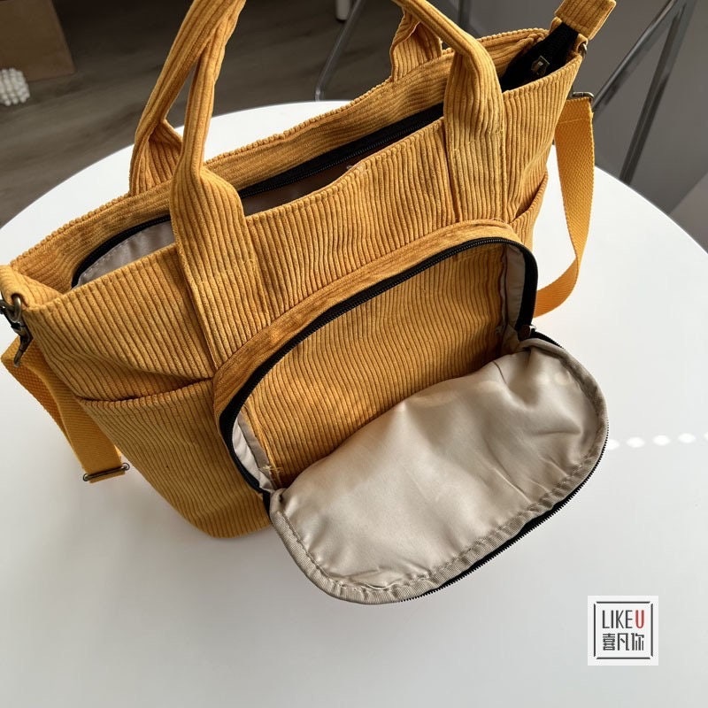 Find Your Perfect Fit: Adjustable Strap CorduroyBag
